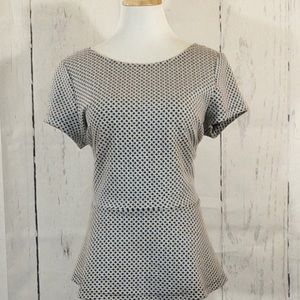 Banana Republic Woman's Peplum Short Sleeve Top
